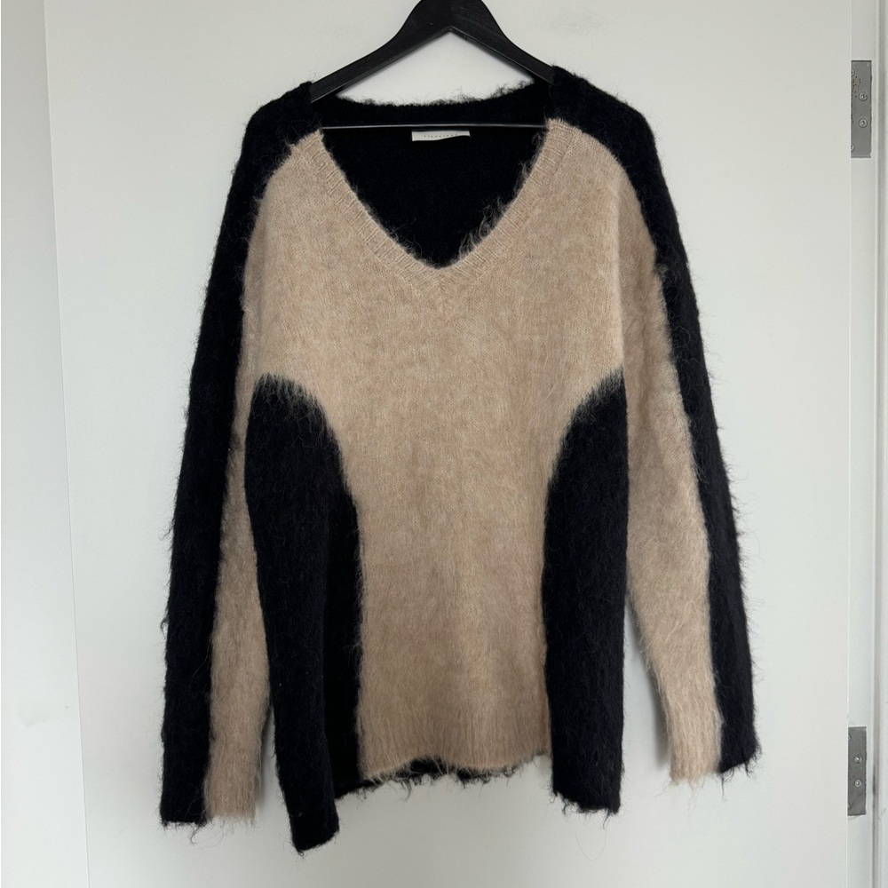 Lilylikes Oversized Colorblock Fuzzy Sweater - image 2